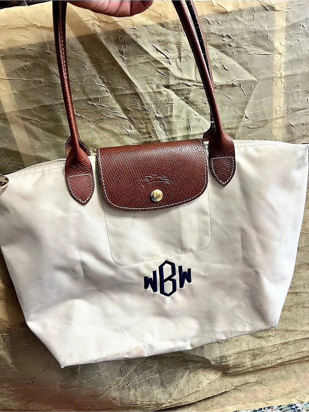 Longchamp Le Pliage Original Shoulder Tote Beige & Brown